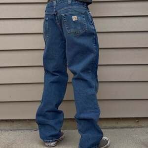 Carhartt FR Flame-Resistant Relaxed Fit Work Jeans, Blue Denim, 36x32